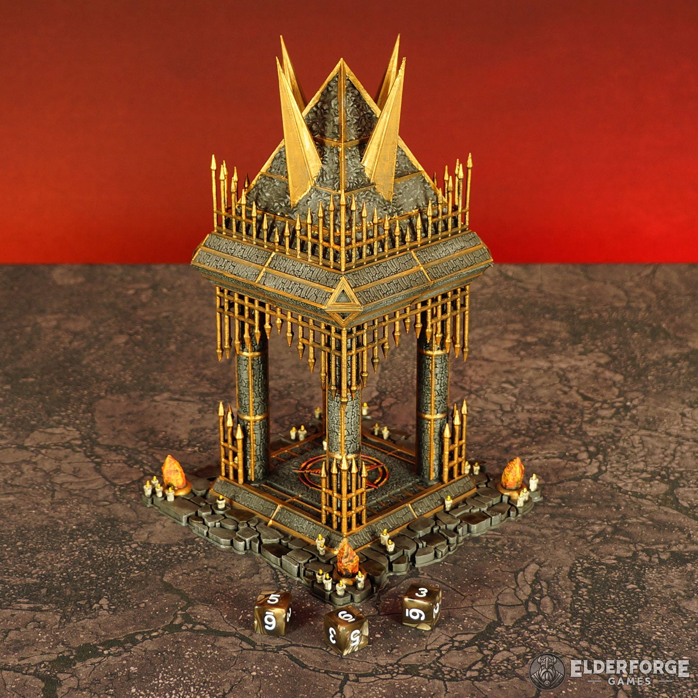 Angled photo of the Cultist Shrine