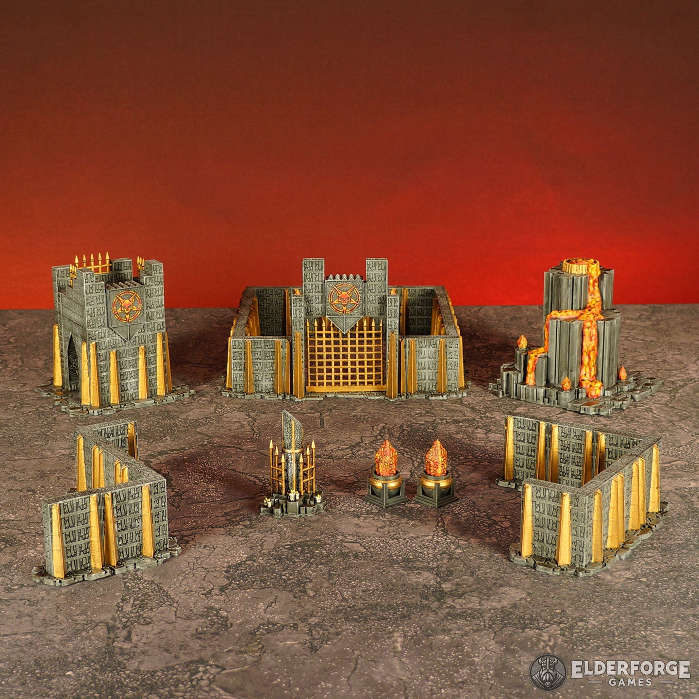 Photo of the Hellflame Chasm set