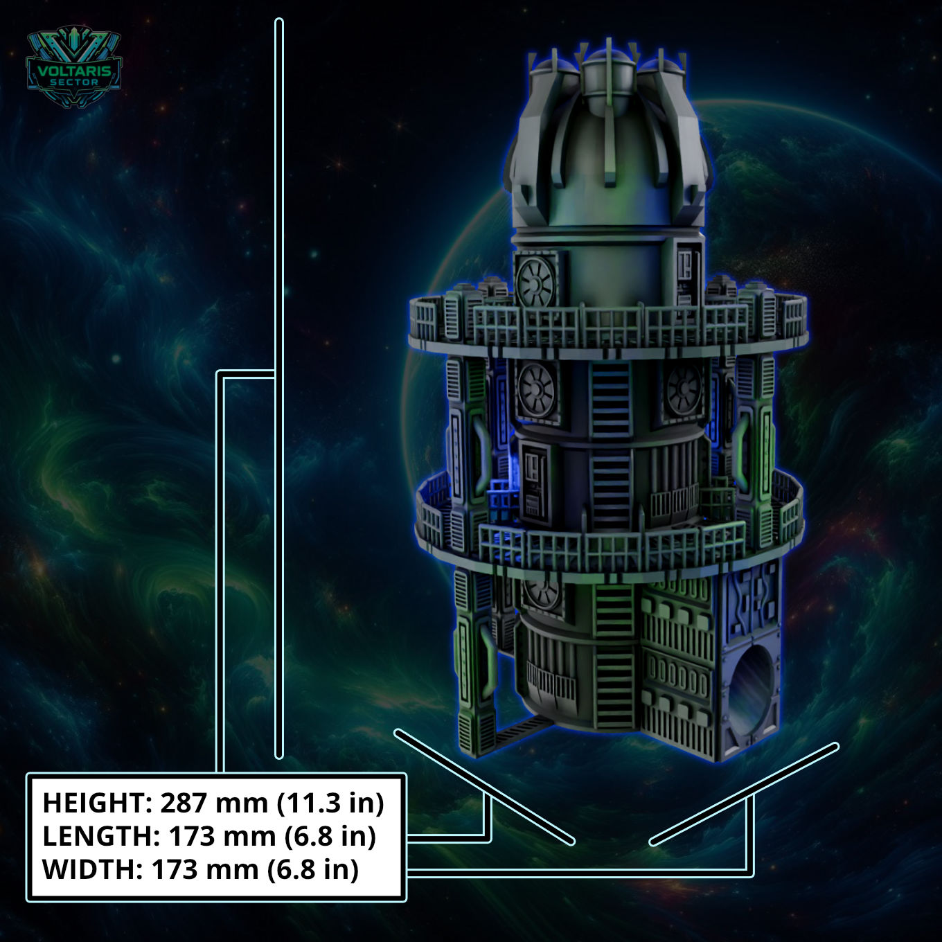 Hybrid Industrial Silo Dice Tower (Loyalty Reward)