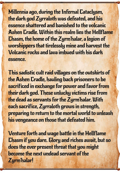 Hellflame Chasm Story